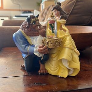 New in box beauty and beast snow globe